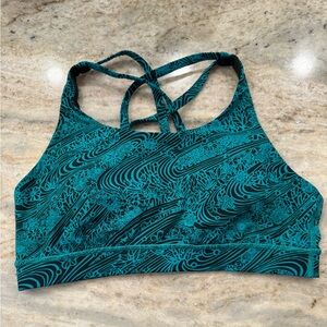 lululemon athletica Teal Patterned Sports Bra